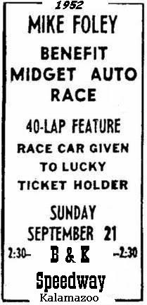 Kalamazoo Speedway - B K Speedway 1952 From Jerry (newer photo)